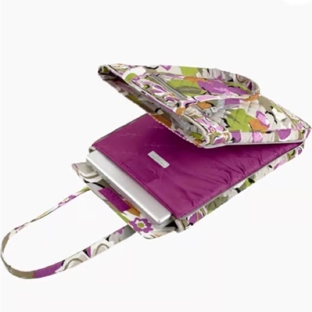 Vera Bradley Quilted Laptop Travel Tote in Portobello Road - Picture 2 of 11
